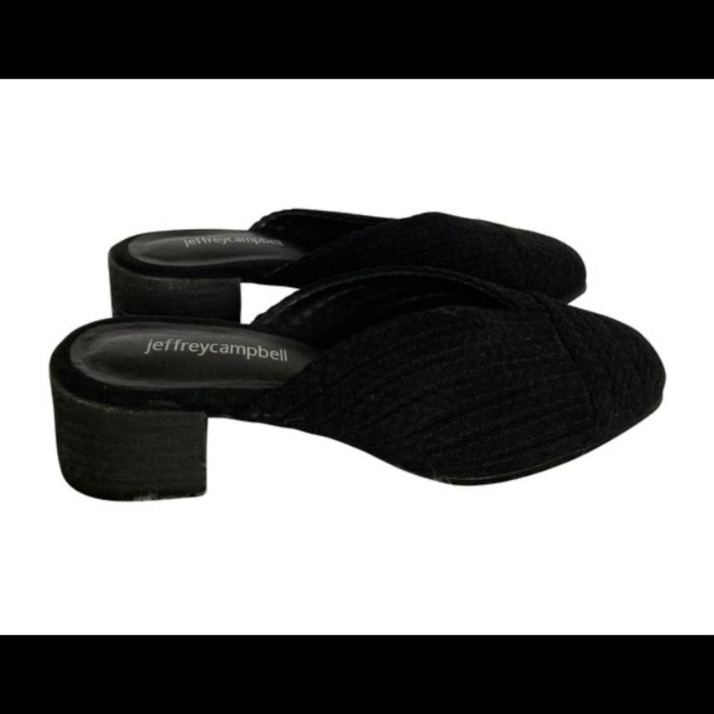 Jeffery Campbell Black Mules / Size 7.5